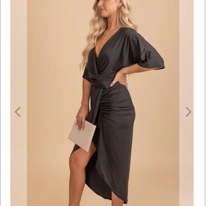 NWT Bella Ella Boutique Now or Never Faux Wrap Dress